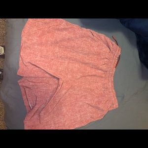 red new lulu lemon shorts